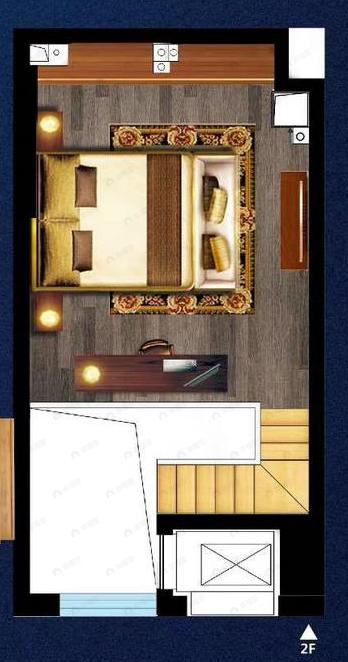 1室1厅1卫建面53平户型图