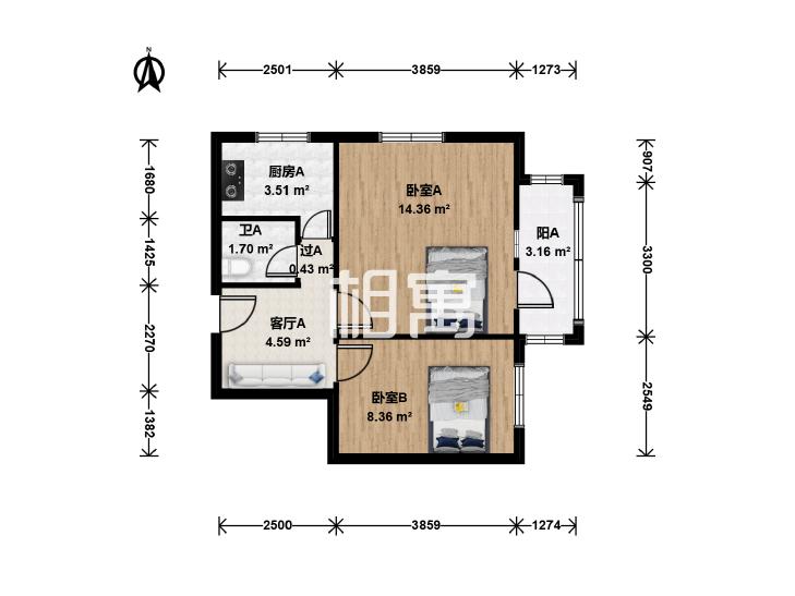 整租·六铺炕(二区)