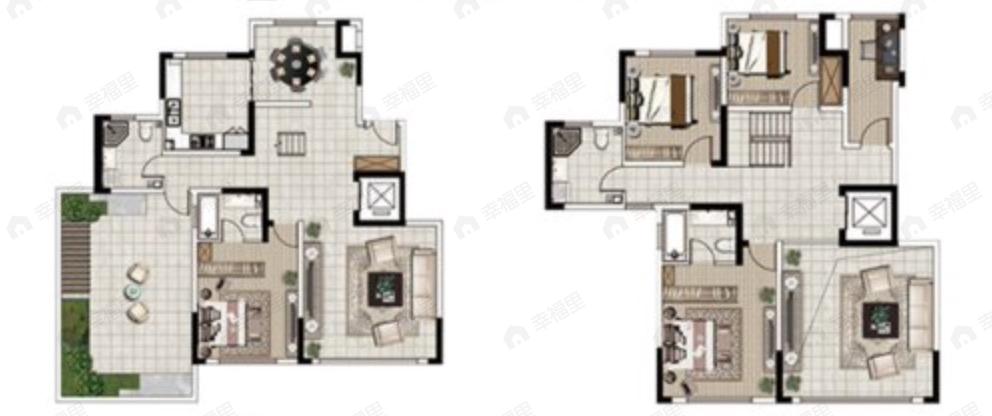 城乡居壹号苑5室2厅4卫户型图