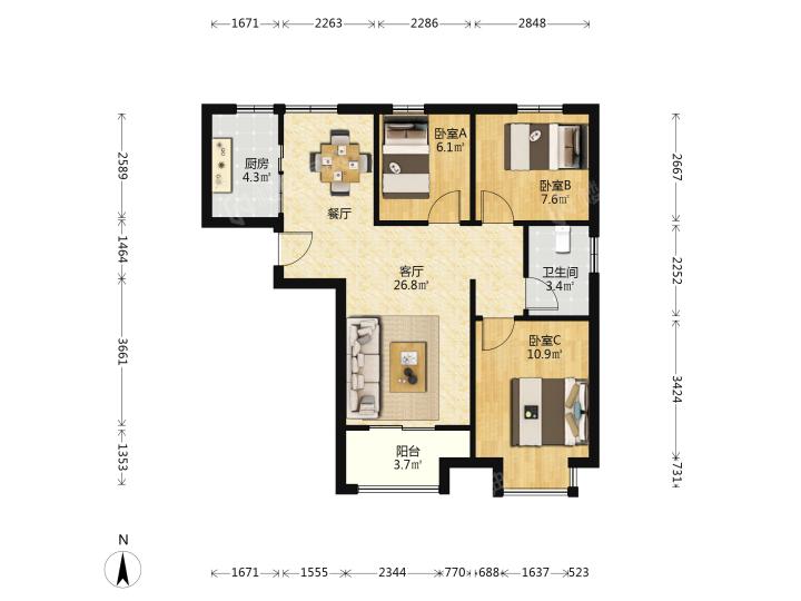 整租·阳光城8号院