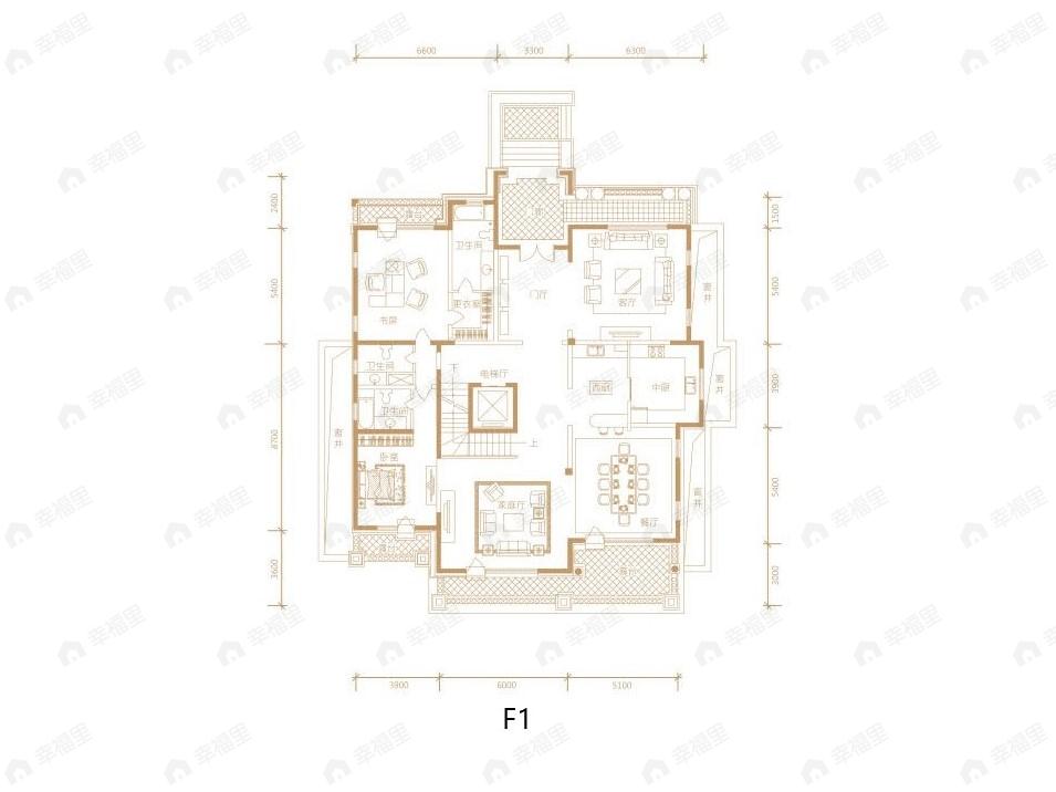 润泽御府5室4厅5卫户型图