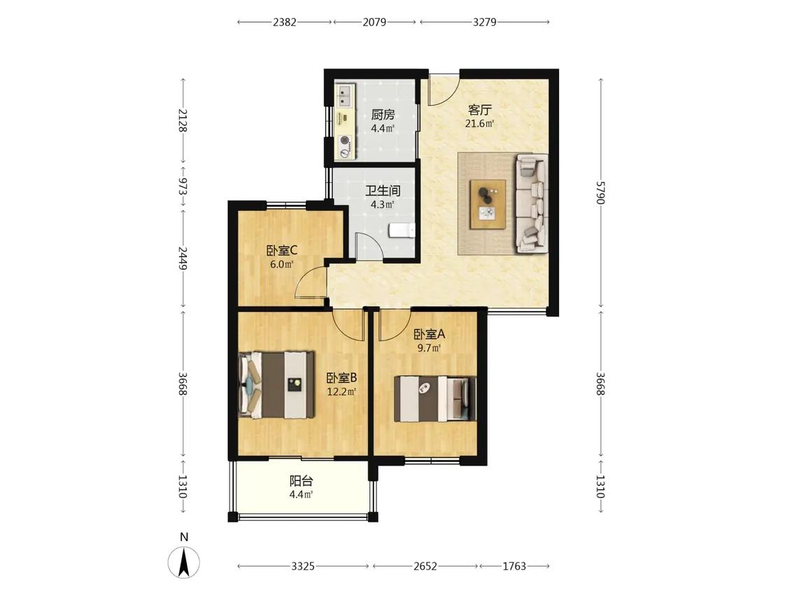整租·洲岛和园(和乐苑)