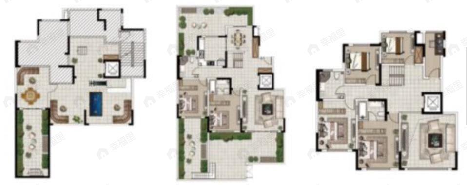 城乡居壹号苑8室3厅4卫户型图