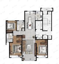 海信依云·罗曼3室2厅2卫户型图