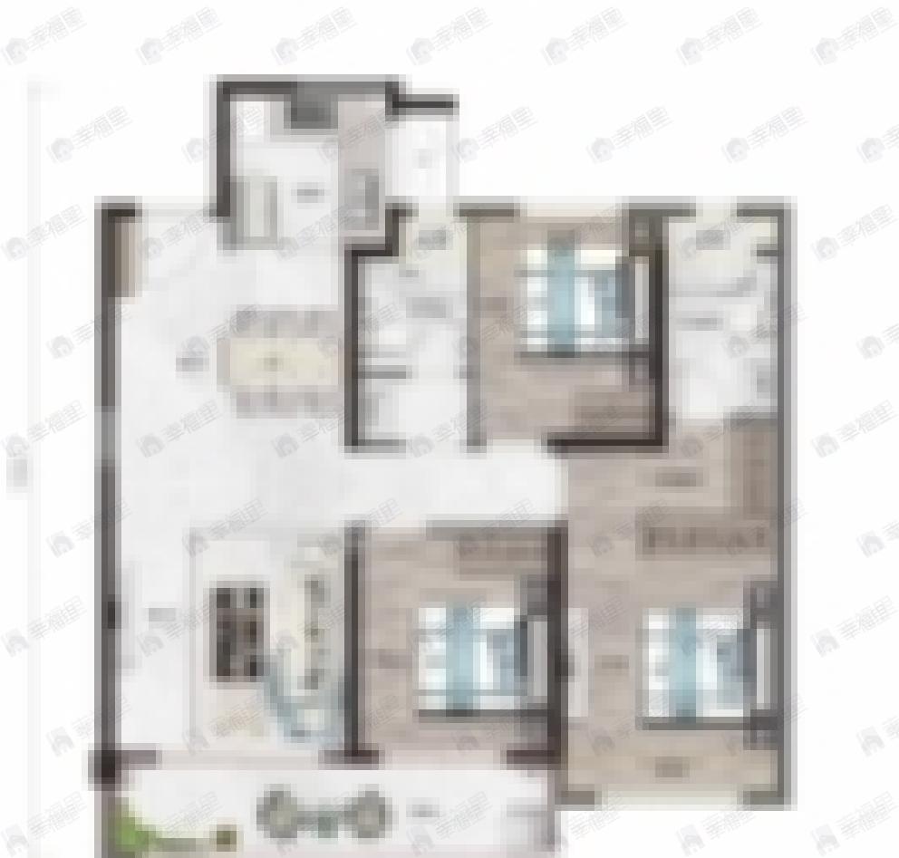 天创坦达月湖云庄3室2厅2卫户型图