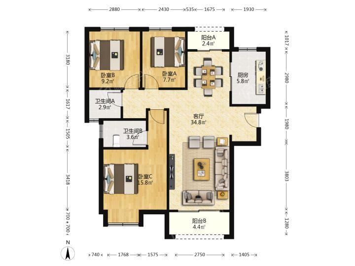 整租·沣华熙城
