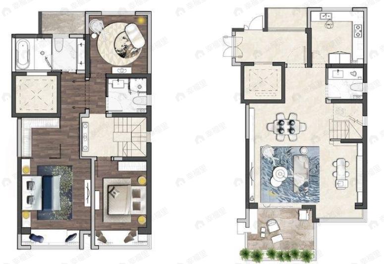 国瑞熙墅3室2厅3卫户型图