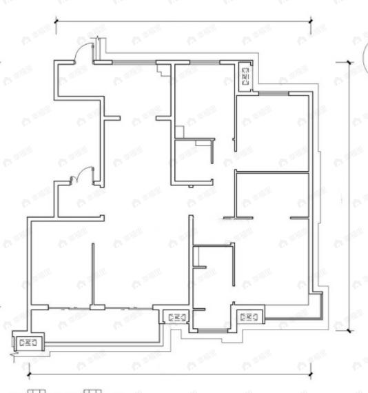 中国铁建万科翡翠国际4室2厅2卫户型图