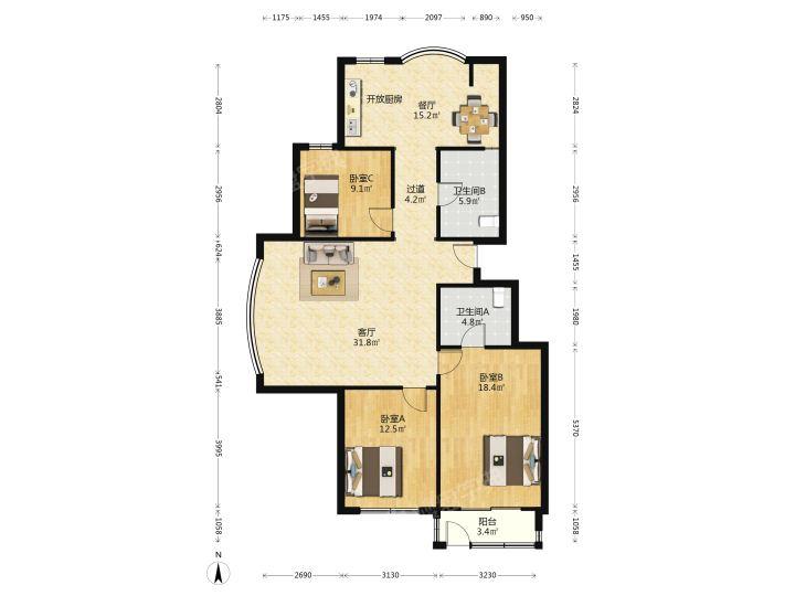 整租·兰亭山水