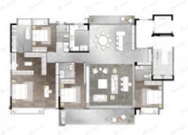 建发缦云4室2厅4卫户型图