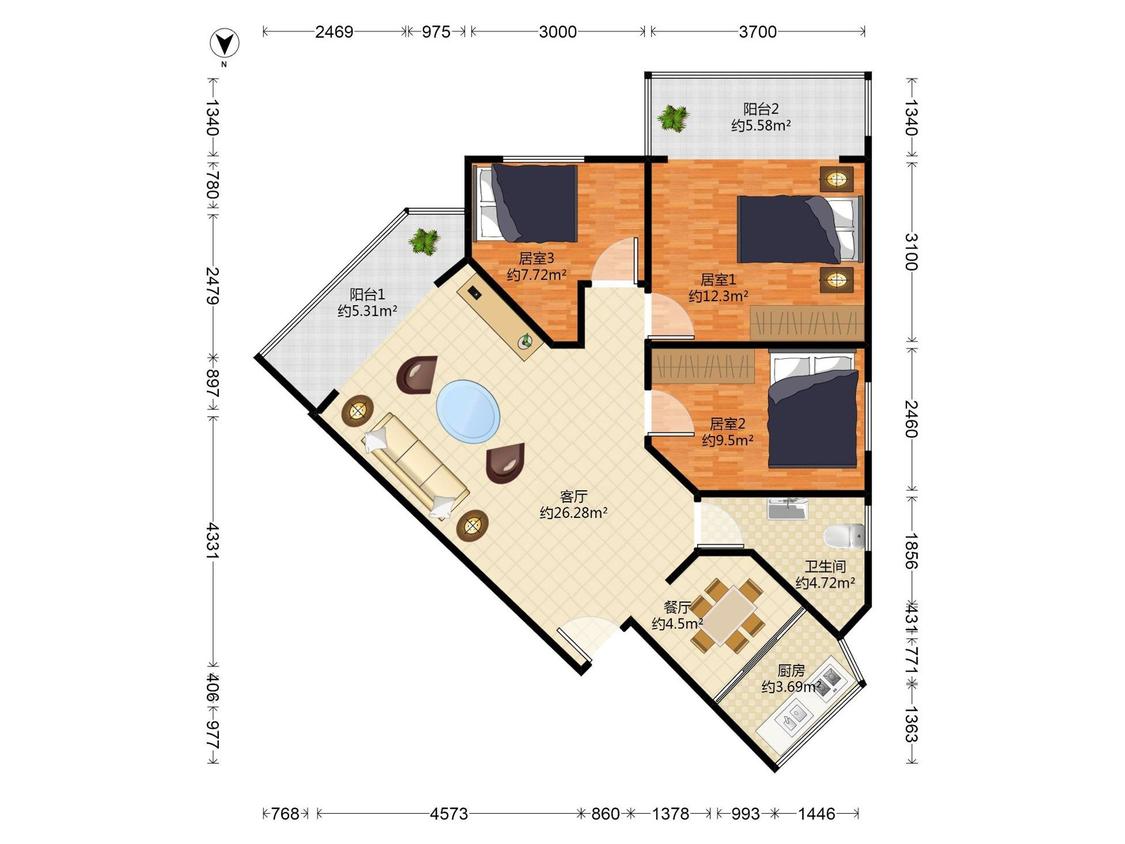 整租·振业梅苑