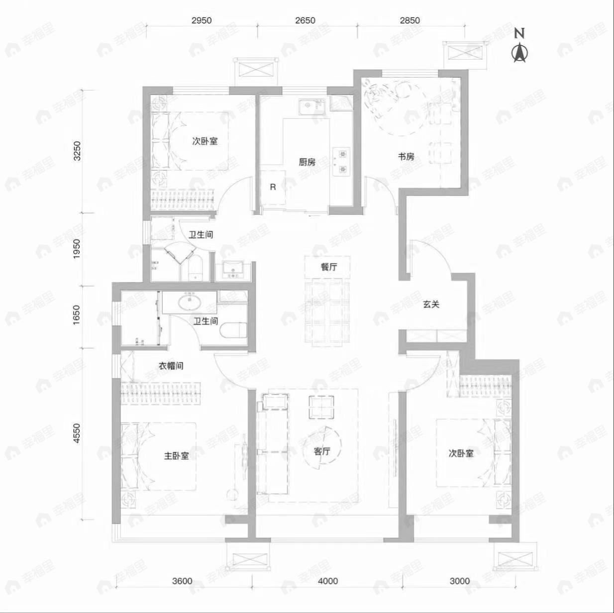 和锦华宸4室2厅2卫户型图