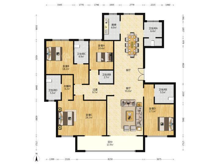 整租·天地源丹轩梓园