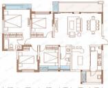 川网国际花园4室2厅2卫户型图