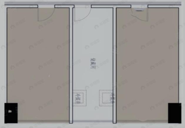 重庆渝北吾悦广场1室1厅1卫户型图