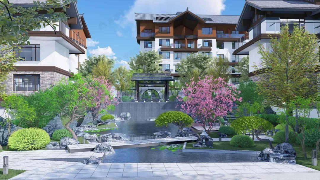 白石山居茂华园效果图