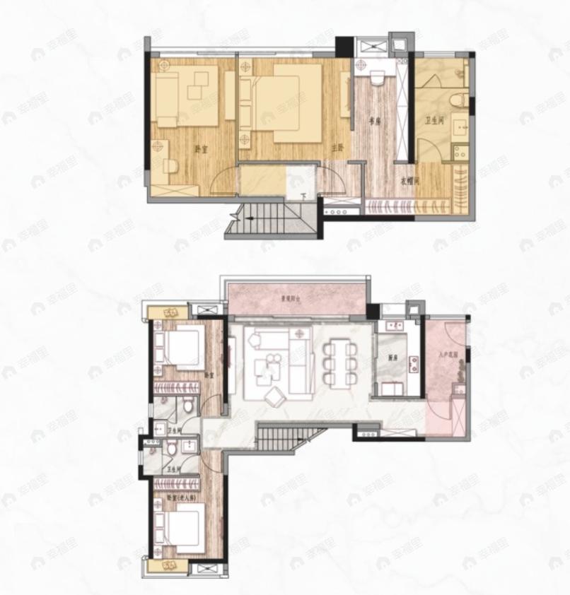 保利堂悦4室2厅3卫户型图