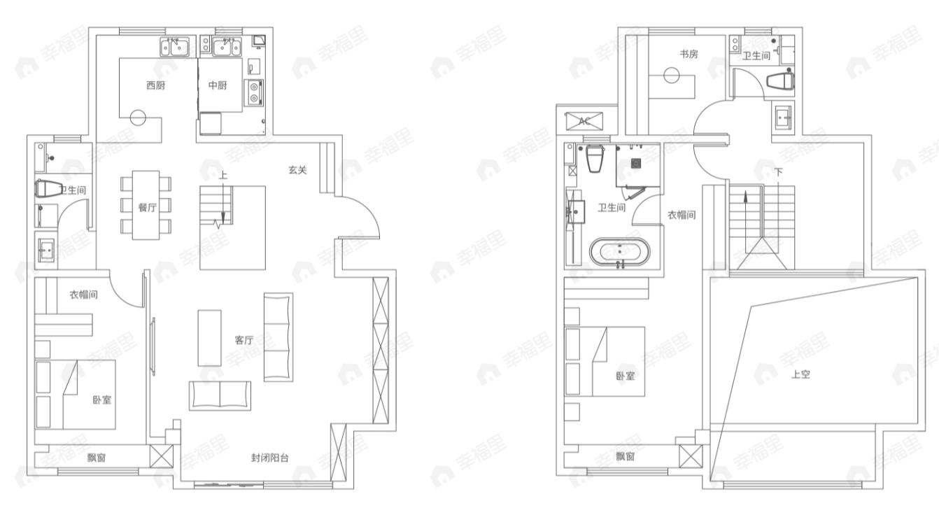 融侨中原城3室2厅3卫户型图