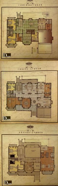 4室2厅2卫建面945平南户型图