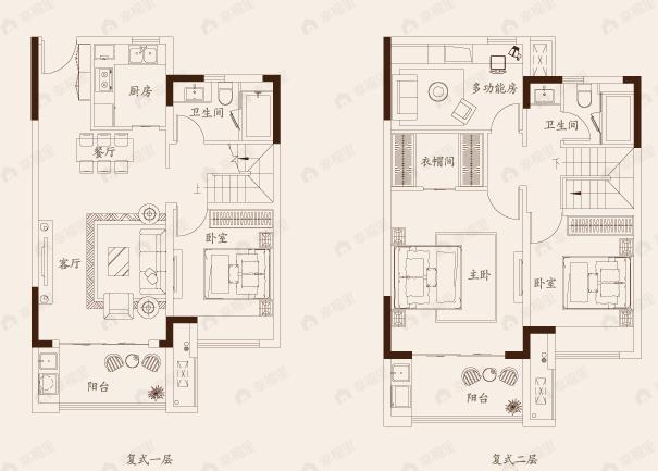 中御公馆4室2厅2卫户型图