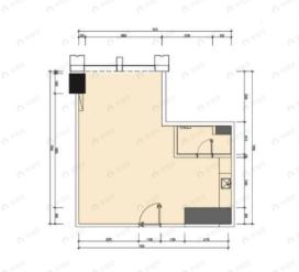 海河金茂广场1室1厅1卫户型图
