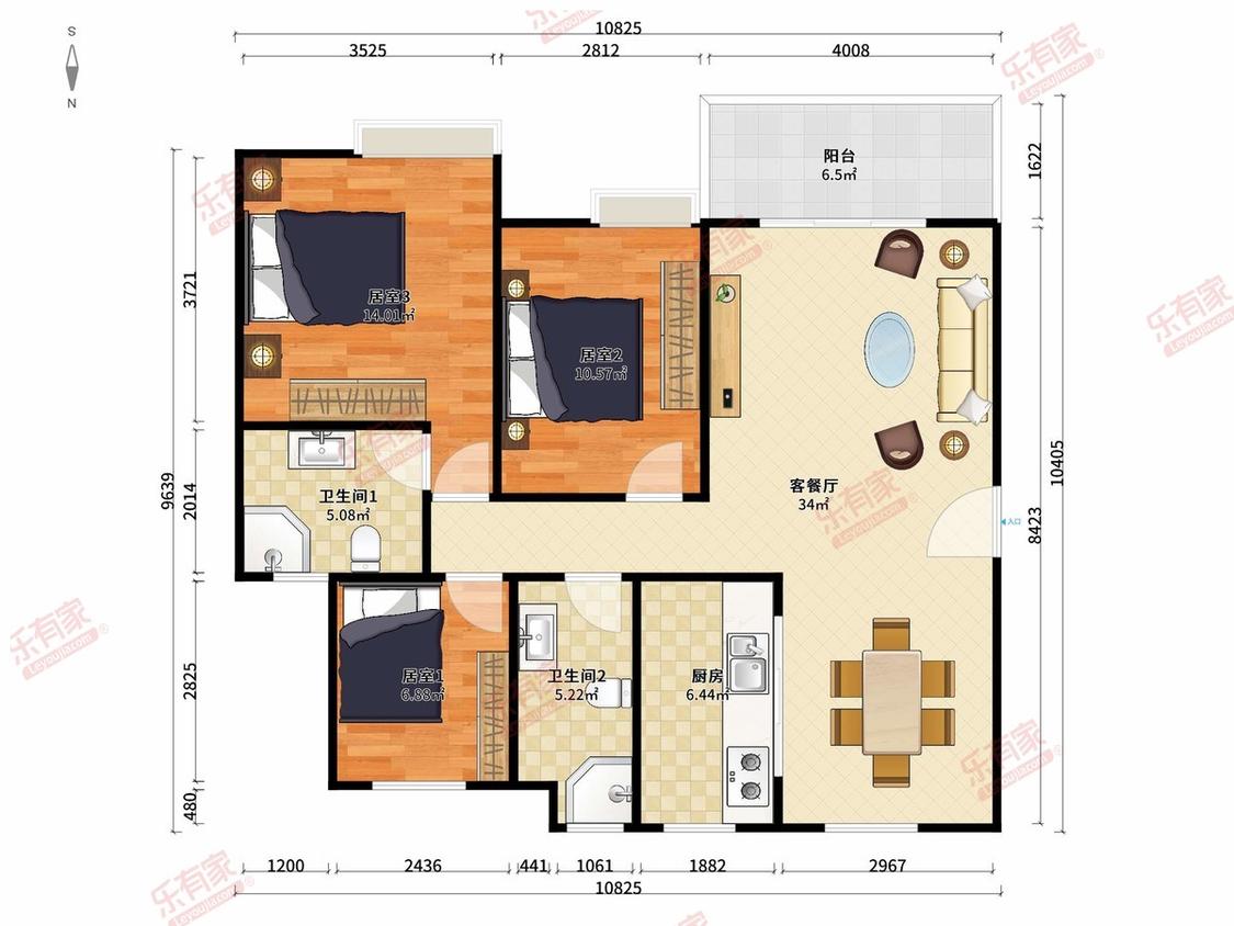 整租·裕龙君汇