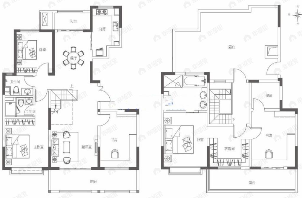 沣华熙城5室2厅3卫户型图
