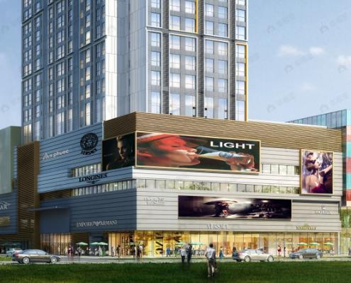 曲江汉华城效果图