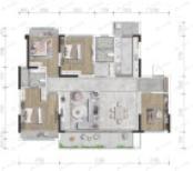 城投艺墅语湖4室2厅2卫户型图