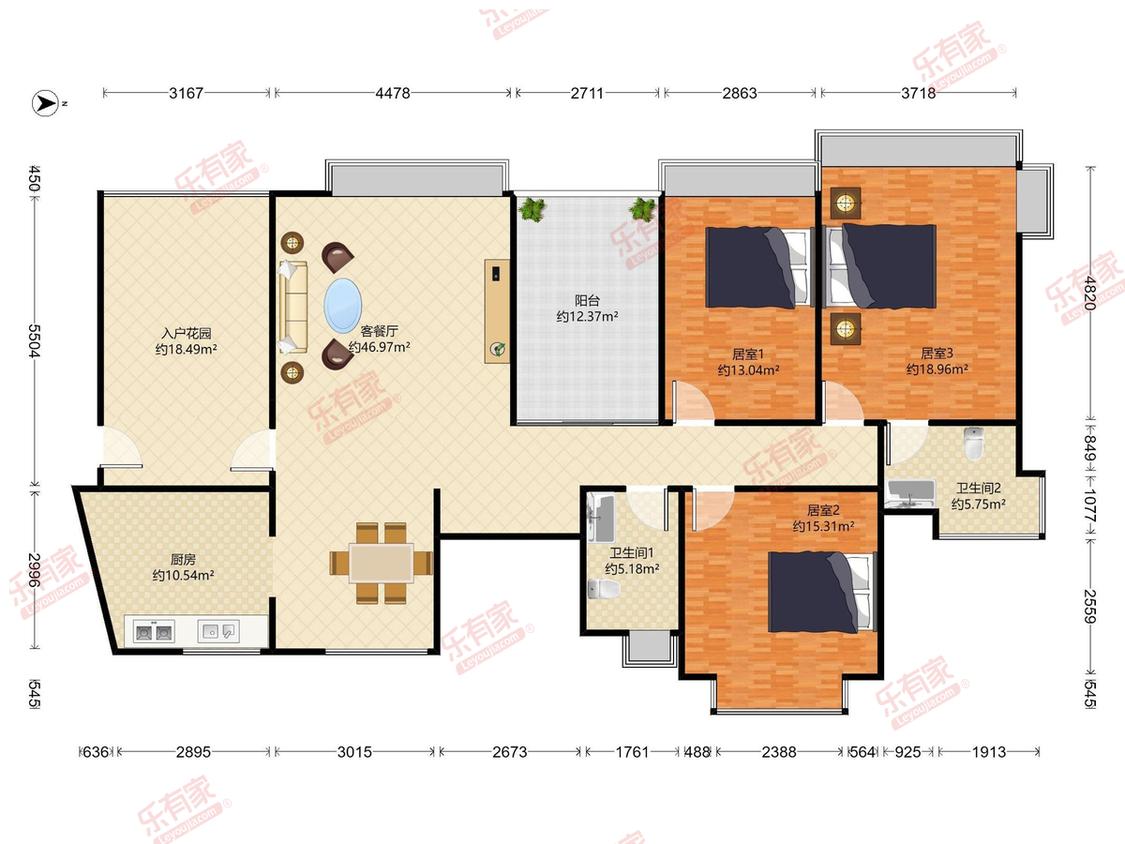 整租·凯茵新城(挪威森林)