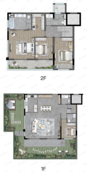 龙湖镜湖原著4室2厅3卫户型图