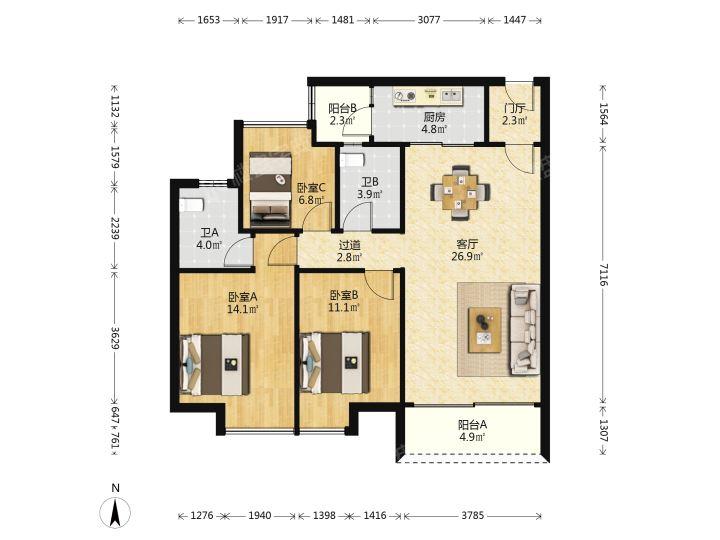 整租·时代倾城(小区)