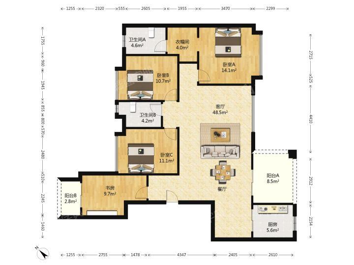 整租·万科府前一号