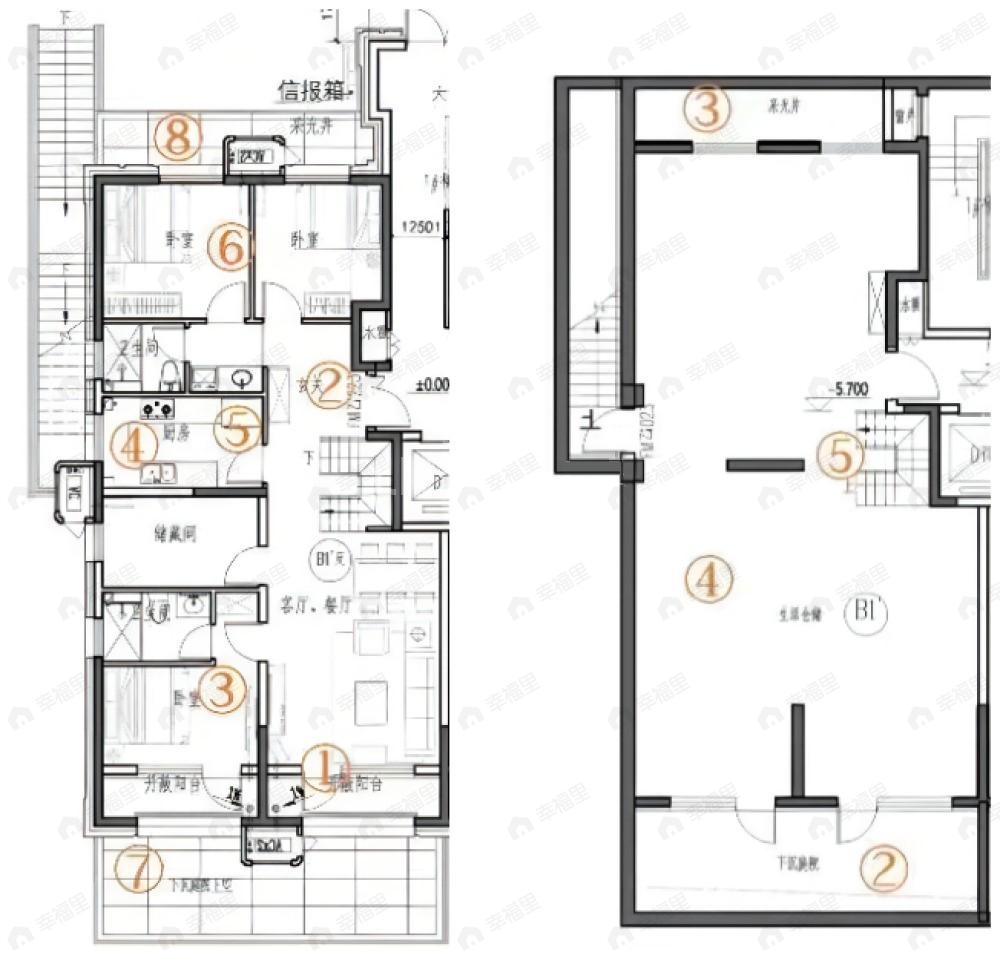 公园十七区3室2厅2卫户型图