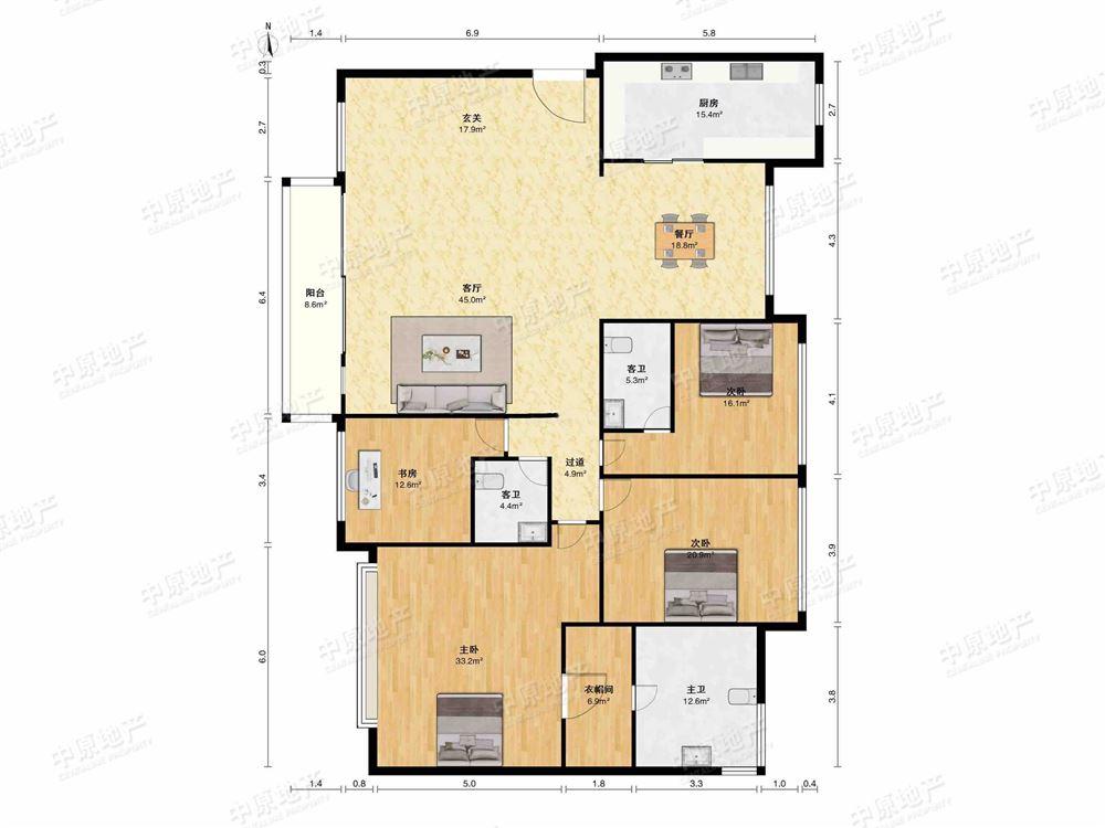 整租·中粮海景壹号