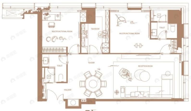 南开宸院尚峯3室2厅2卫户型图