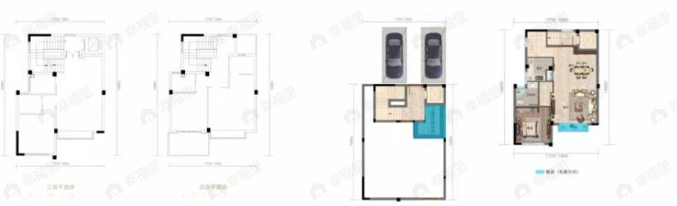 4室3厅4卫建面162m²北|南户型图