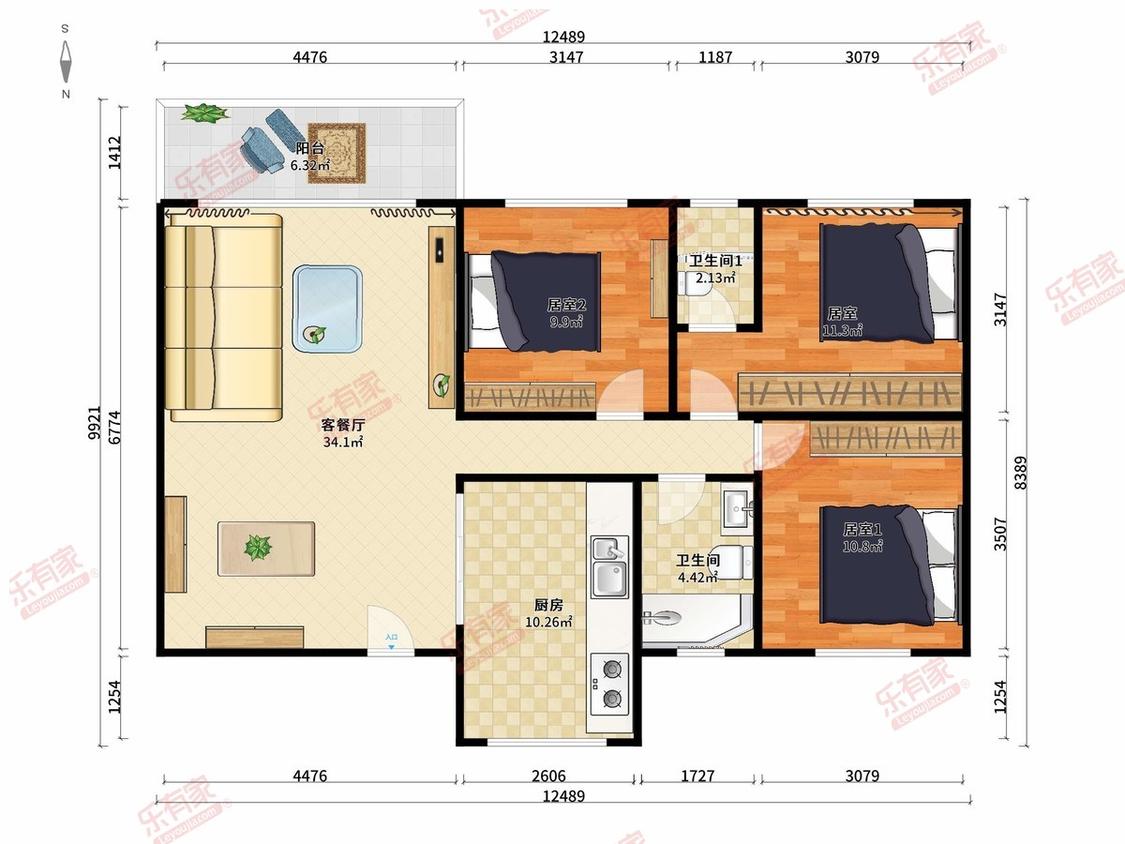 整租·天英月珑湾