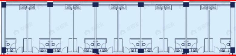 1室1厅1卫建面46m²北|南户型图