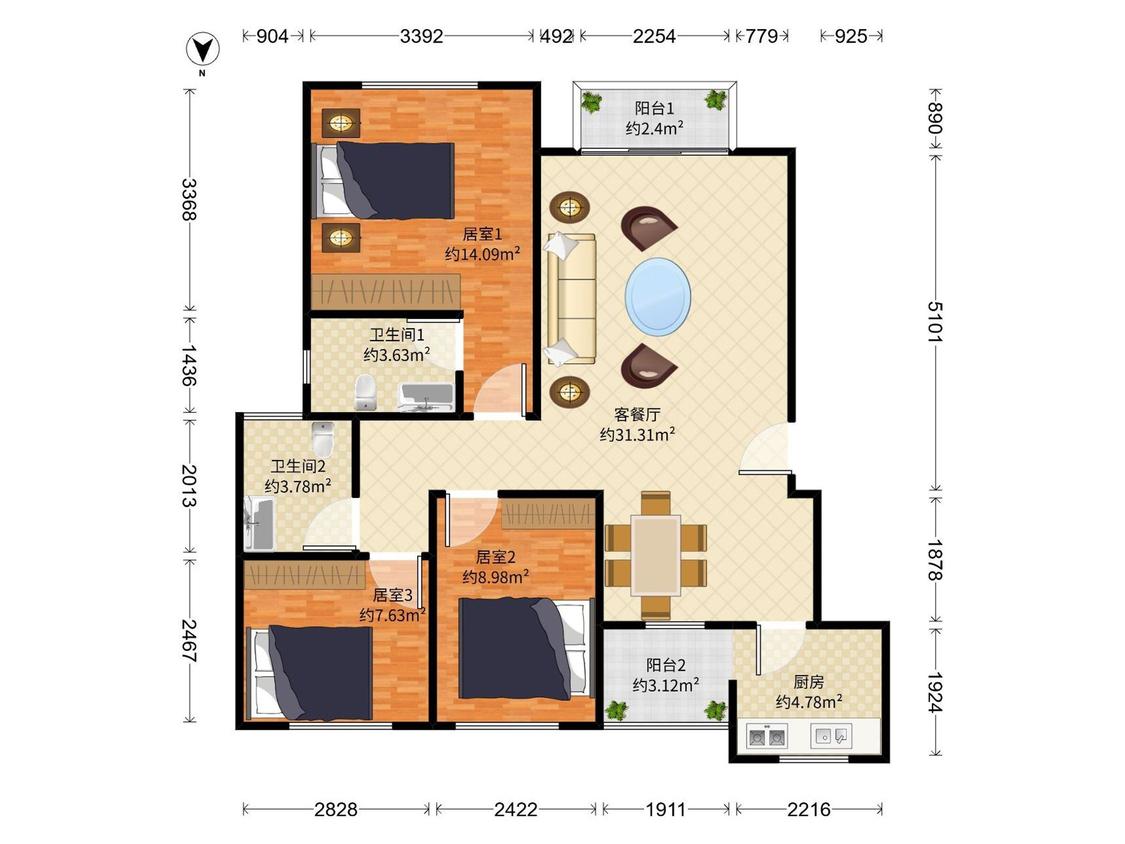 整租·蔚蓝海岸(一期)