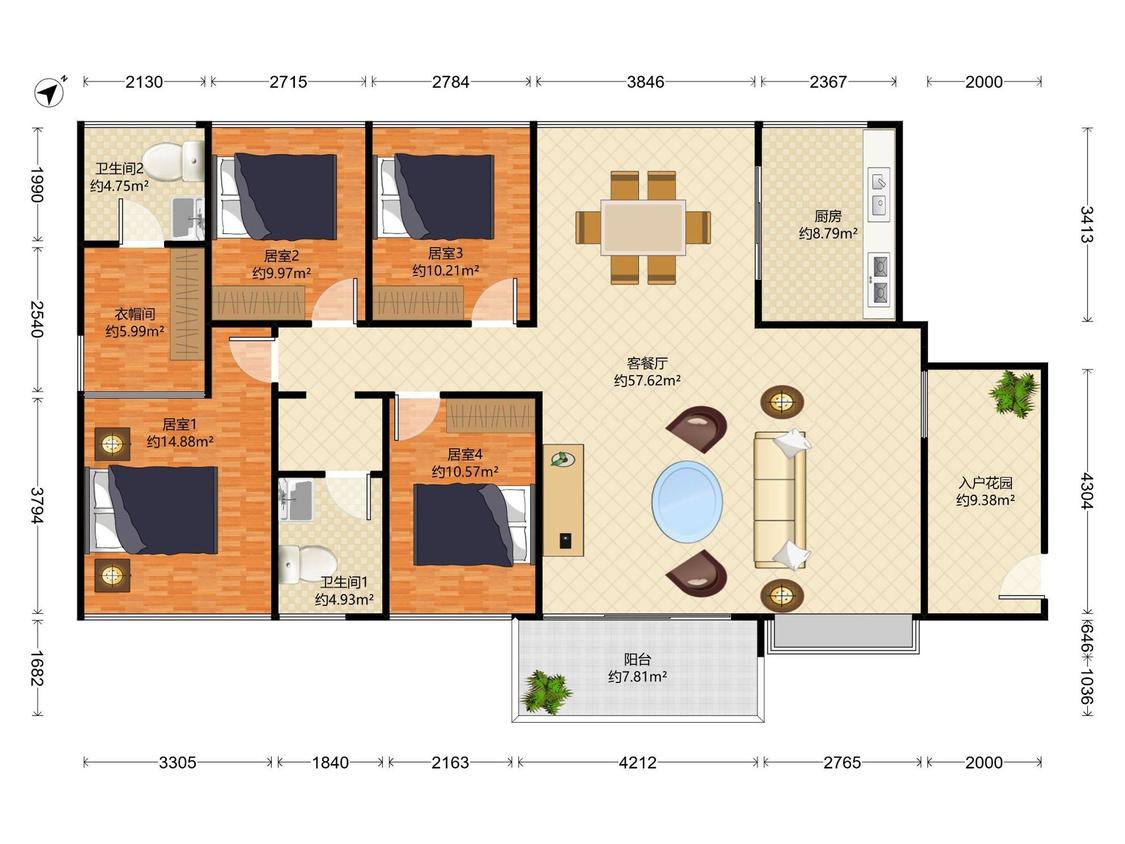 整租·前城滨海花园