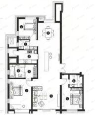 华纳豪园3室2厅3卫户型图