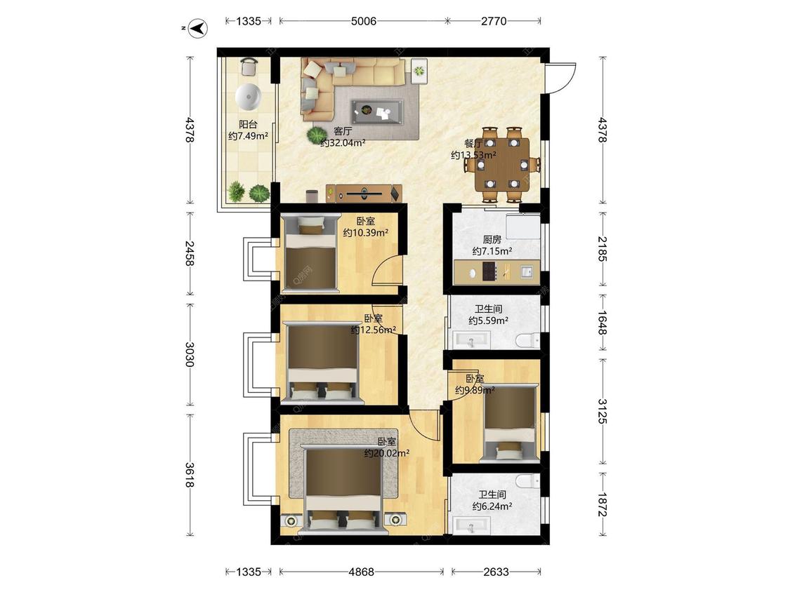 整租·五洲花城(一期山场)