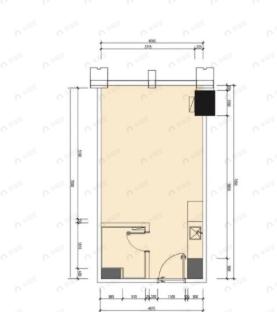 海河金茂广场1室1厅1卫户型图