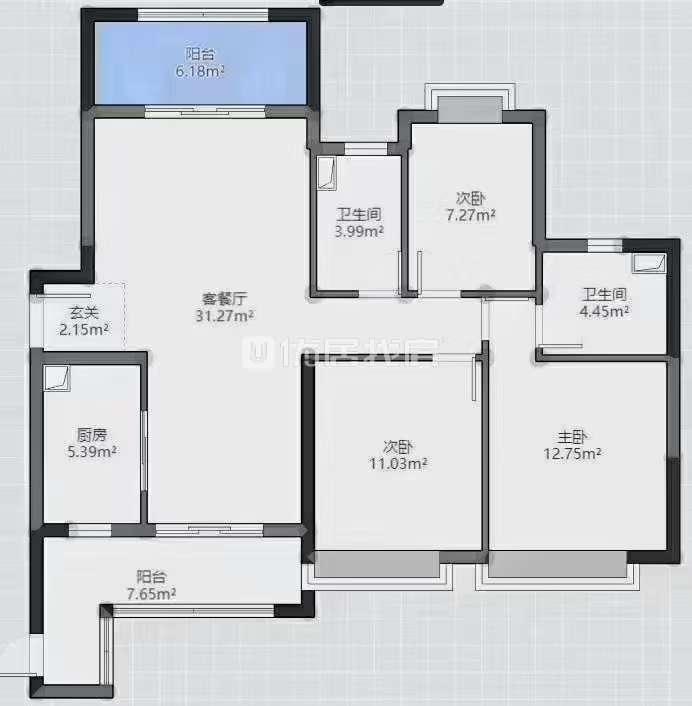 整租·高铁二号还房小区