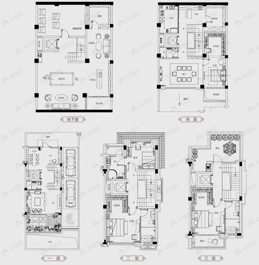 高尔夫庄园5室4厅5卫户型图