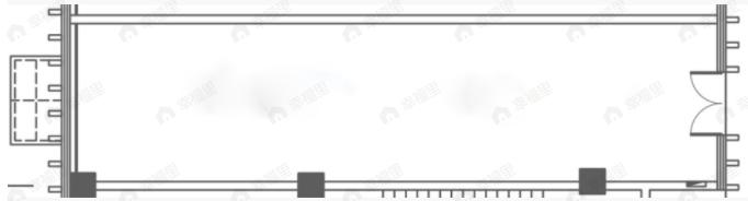 1室1厅建面88m²东户型图