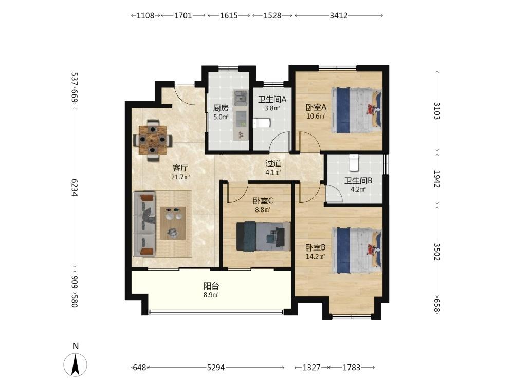 整租·中海左岸澜庭