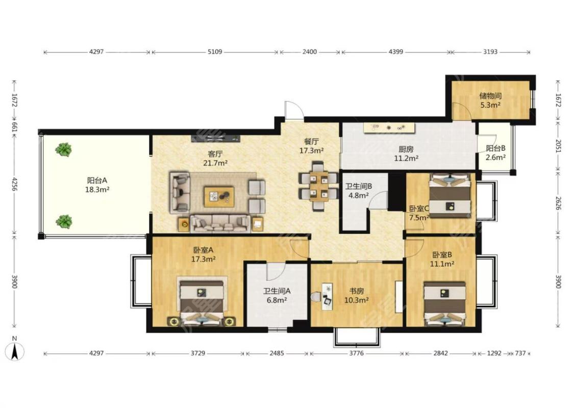 整租·星体花园(北区)