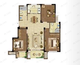 托斯卡纳小镇3室2厅2卫户型图